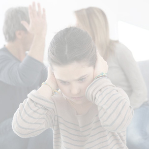 parents arguing in front of daughter