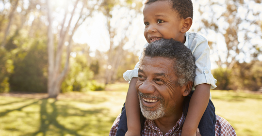 grandfather and grandson